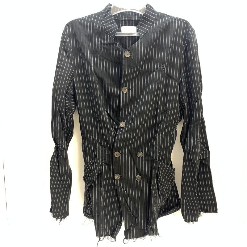 【中古】BED J.W FORD Stand Collar Stripe Jacket サイズ1 ブラック ベッドフォード[92]