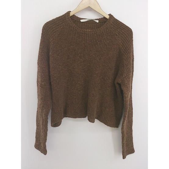 ◇ House_Commune ハウスコミューン コットンニット 長袖 セーター サイズO/S ブラウン レディース P 【中古】 【1208250005137】