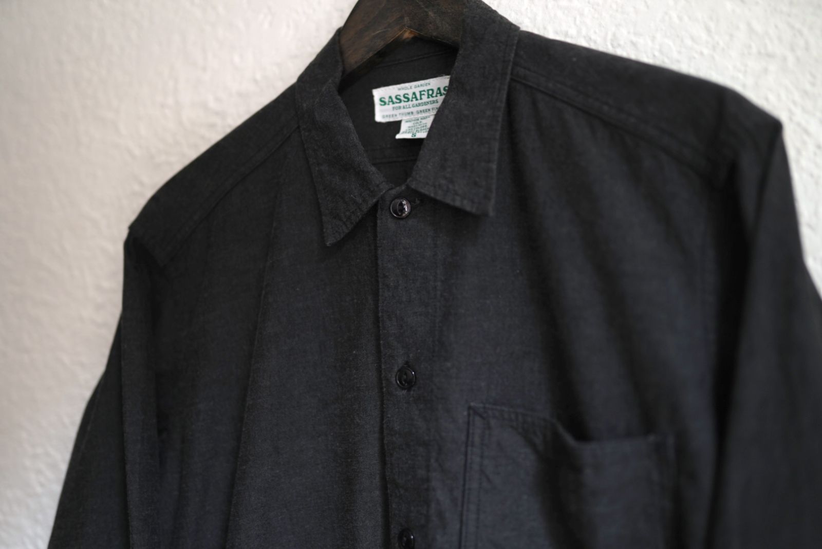 Diggin Half 6Oz Chambray ブラックシャンブレーシャツジャケット