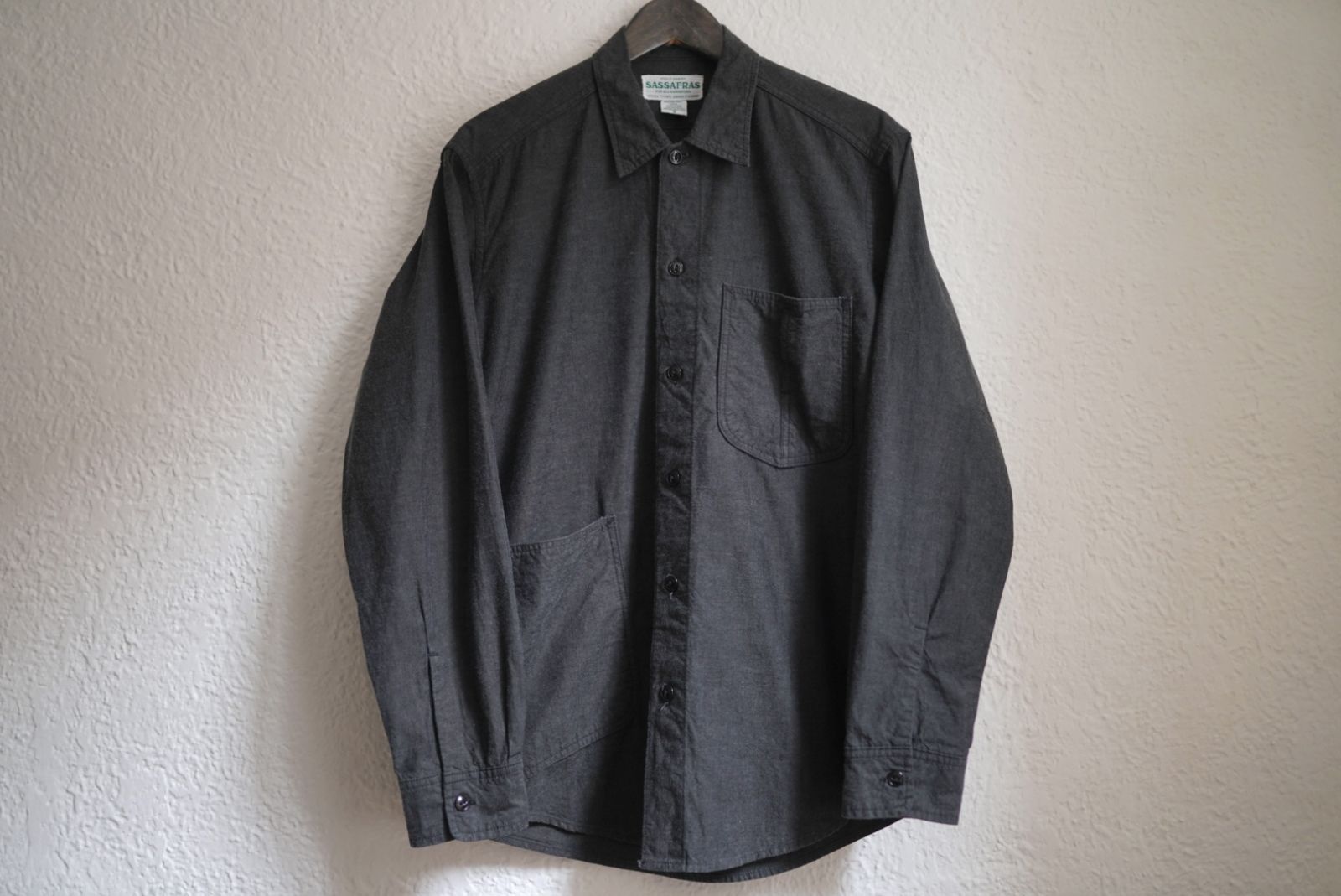 Diggin Half 6Oz Chambray ブラックシャンブレーシャツジャケット