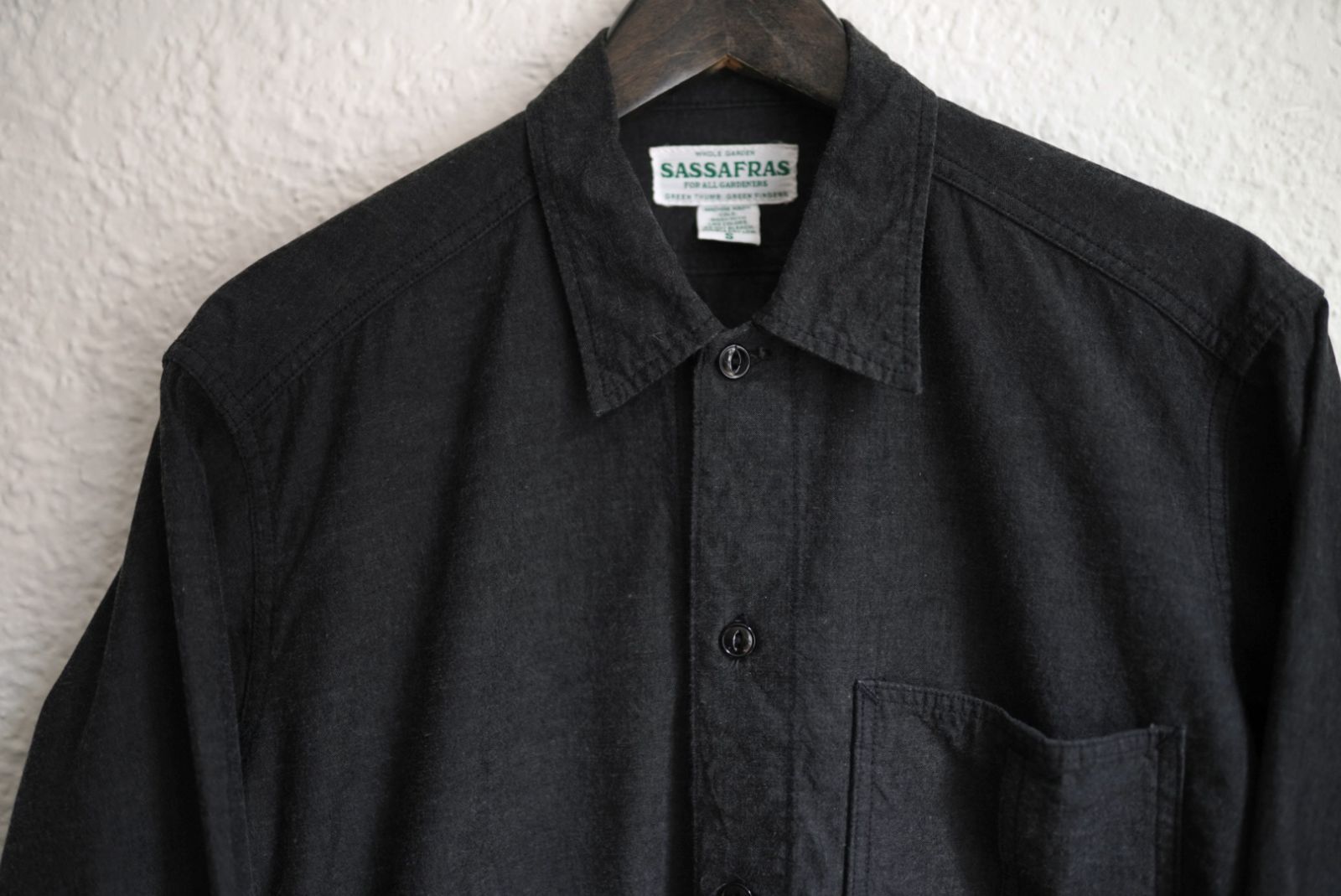 Diggin Half 6Oz Chambray ブラックシャンブレーシャツジャケット
