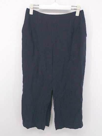 ◇ Demi-Luxe BEAMS デミルクス ビームス リネン混 スリット ロング タイト スカート サイズ36 ネイビー レディース P 【中古】 【1208260002966】