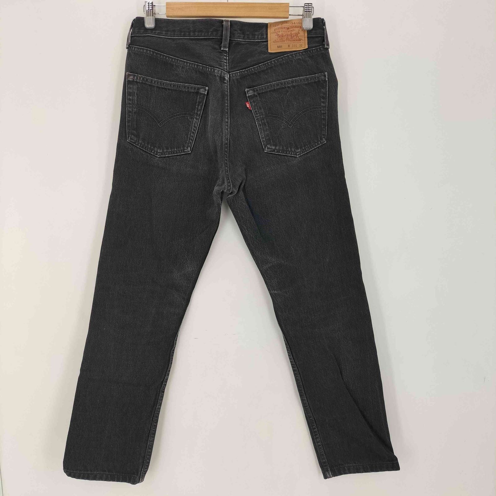 リーバイス Levis USA製 553刻印 501 後染め ボタンフライブラック 