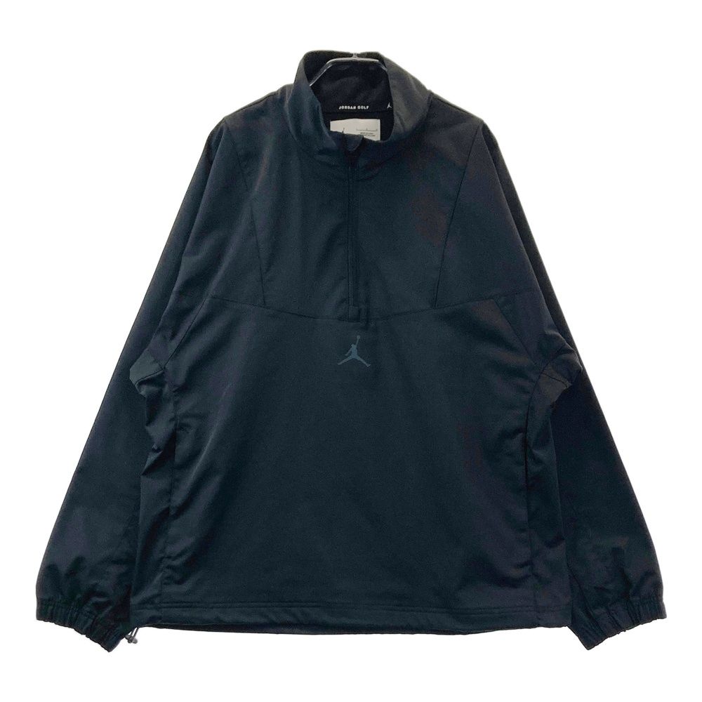 サイズ：L JORDAN GOLF ジョーダンゴルフ AS M J SPRT GLF STMT JACKET ハーフジップ 長袖ジャケット ブラック系 [240101679697] ゴルフウェア メンズ ストスト