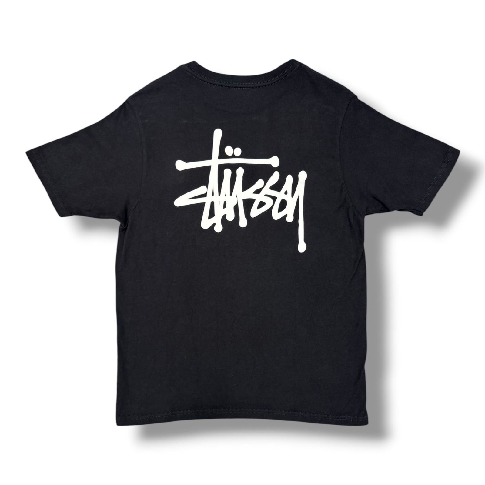Stussy Logo T-shirt ロゴTシャツ 半袖カットソー ステューシー ブラック M 1894A2