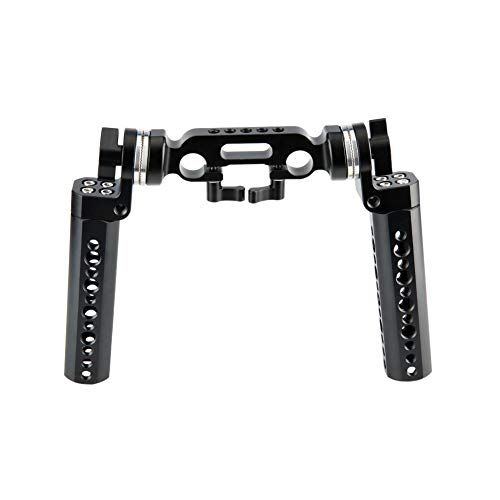 NICEYRIG ロゼットハンドルグリップ（2本セット） + 15mmダブルロッドクランプ ロゼットアダプター付き 1/4
