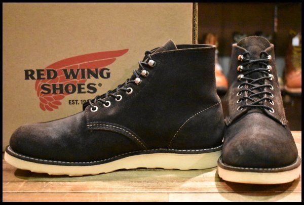 9D 箱付 良品 11年】レッドウィング 8174 黒スエード アイリッシュ