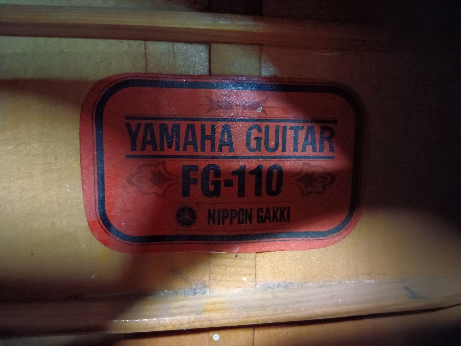 アコースティックギター FG-110 赤ラベル YAMAHA ヤマハ ハードケース