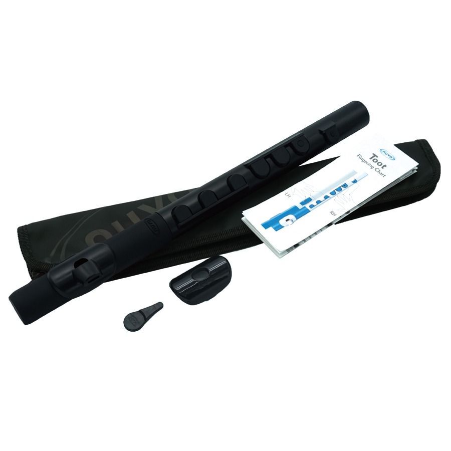 [Brand New] NUVO Toot Toot Black/Black (Black/Black) N430TBBK Plastic Wind Instrument Nouveau Flute Whistle Recorder Toot