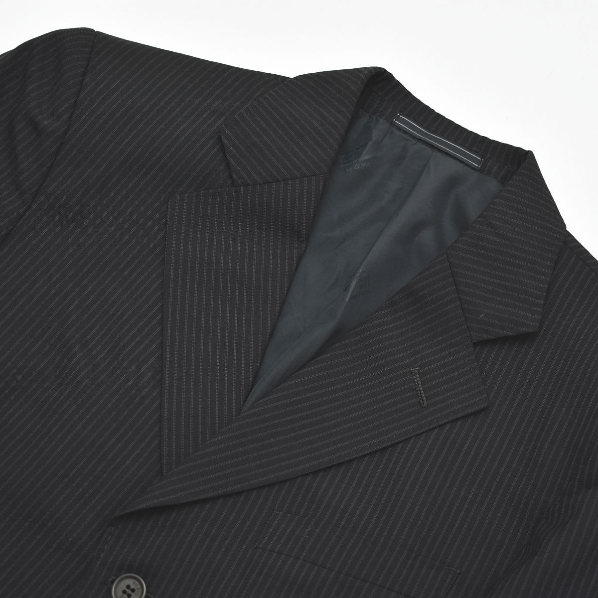 イージーバイ ゼニア EZ by Zegna ダブルストライプ柄 シングル 3B 