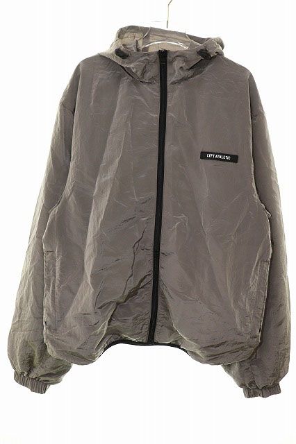 リフト LYFT STRETCH NYLON WAPPEN HOODIE JACKET GREY S アスレチック ジャケット ナイロン グレー 【ブランド古着ベクトル】【中古】●260513