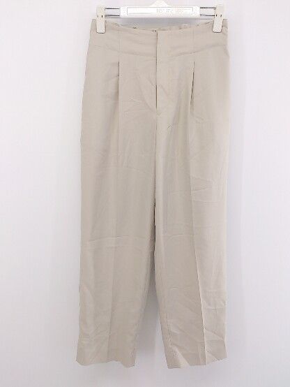 ◇ green label relaxing グリーンレーベル UNITED ARROWS タック パンツ サイズ36 ライトベージュ レディース P 【中古】 【1208300006787】