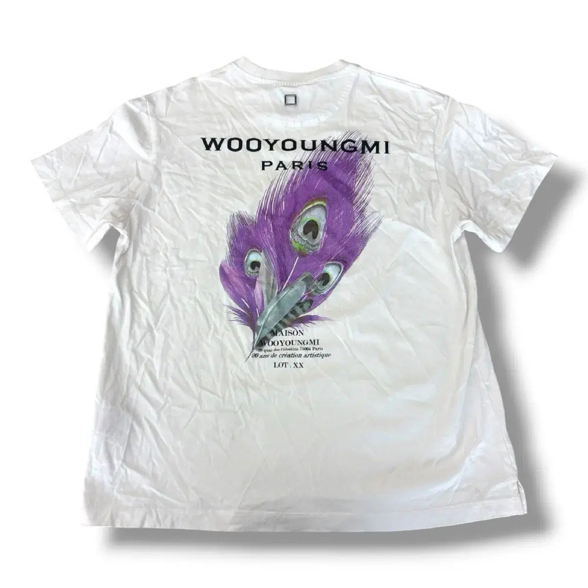 ウーヨンミ フェザー 半袖Tシャツ 46
