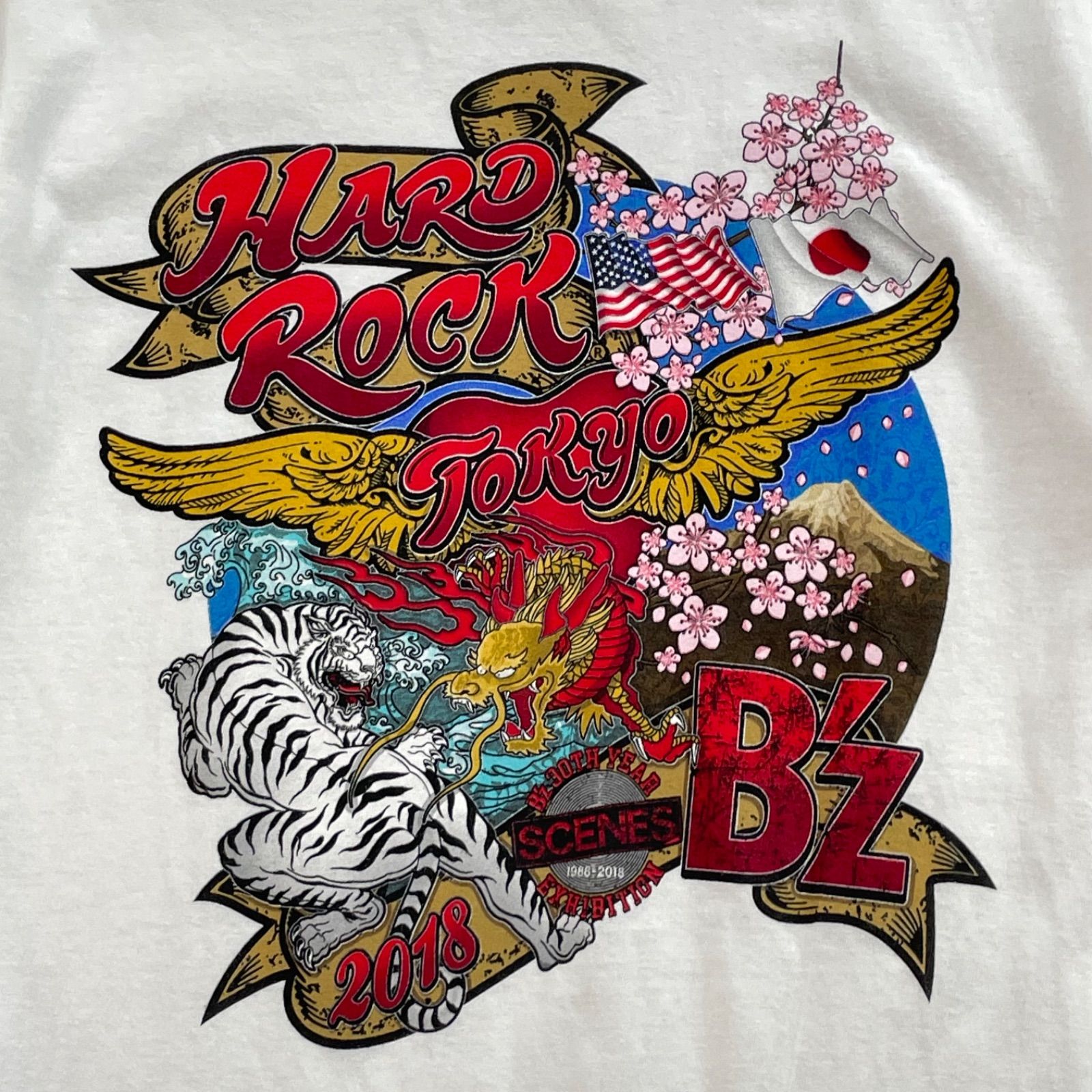 B'z Hard Rock Cafe 2018 ビーズ ハードロックカフェ コラボ 別注 半袖