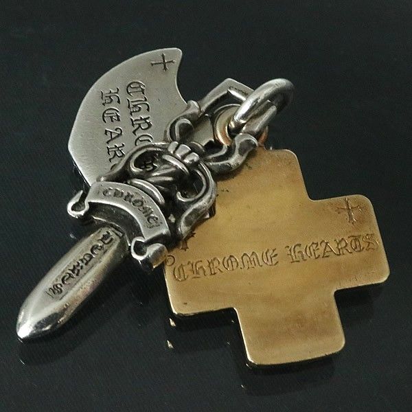 CHROME HEARTS 銀座店 クロムハーツ 22K×SV925 スリートリンケッツ