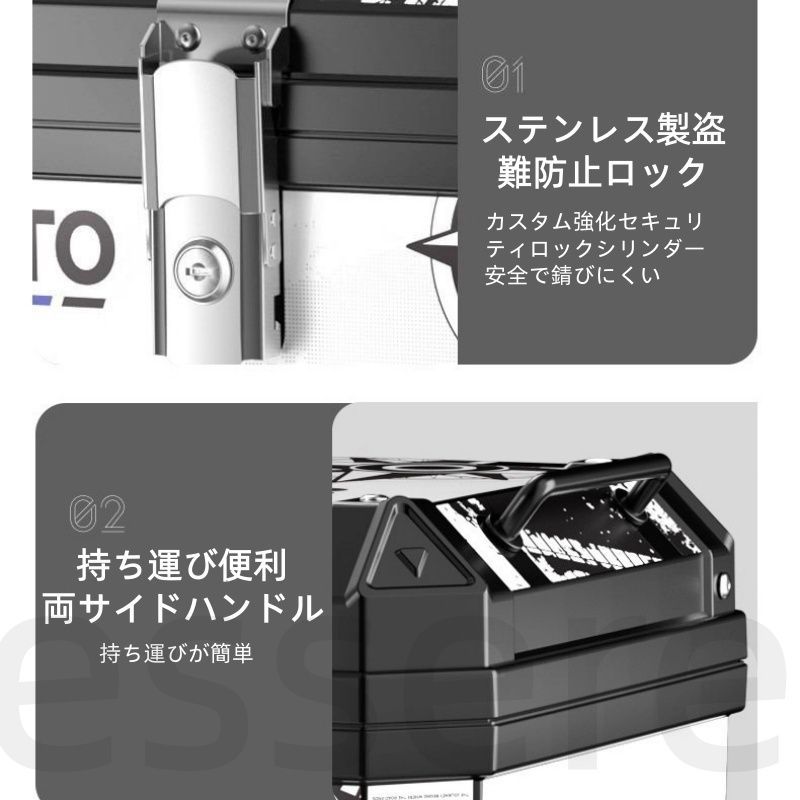バイク サイドボックス パニアケース 左右セット 大容量 32L 防水