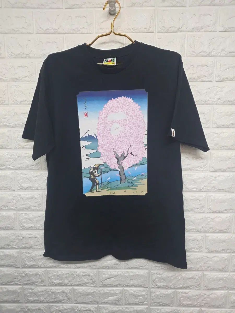 BAPE エイプ さくら Tシャツ ブラック