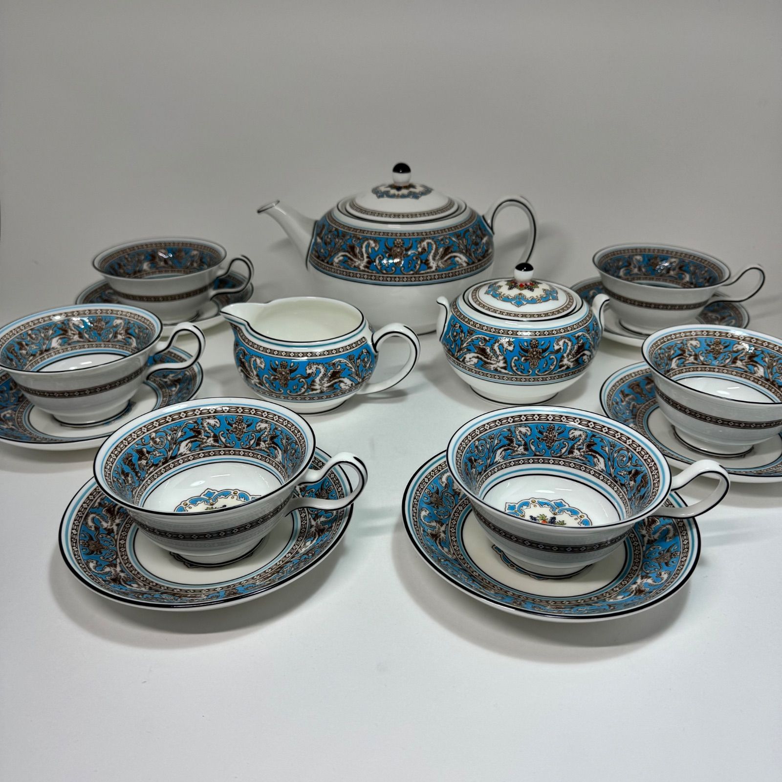 WEDGWOOD ウェッジウッド「フロレンティーン ターコイズ」ティーセット