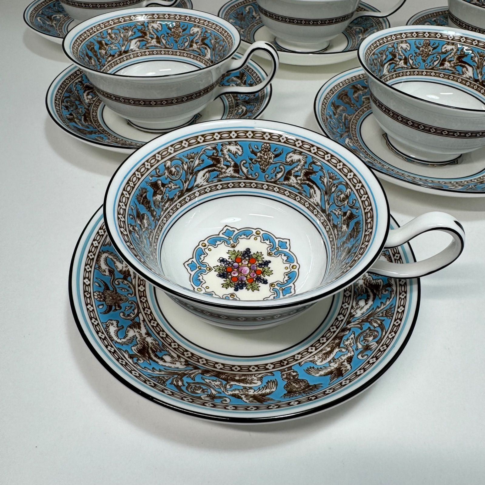 WEDGWOOD ウェッジウッド「フロレンティーン ターコイズ」ティーセット