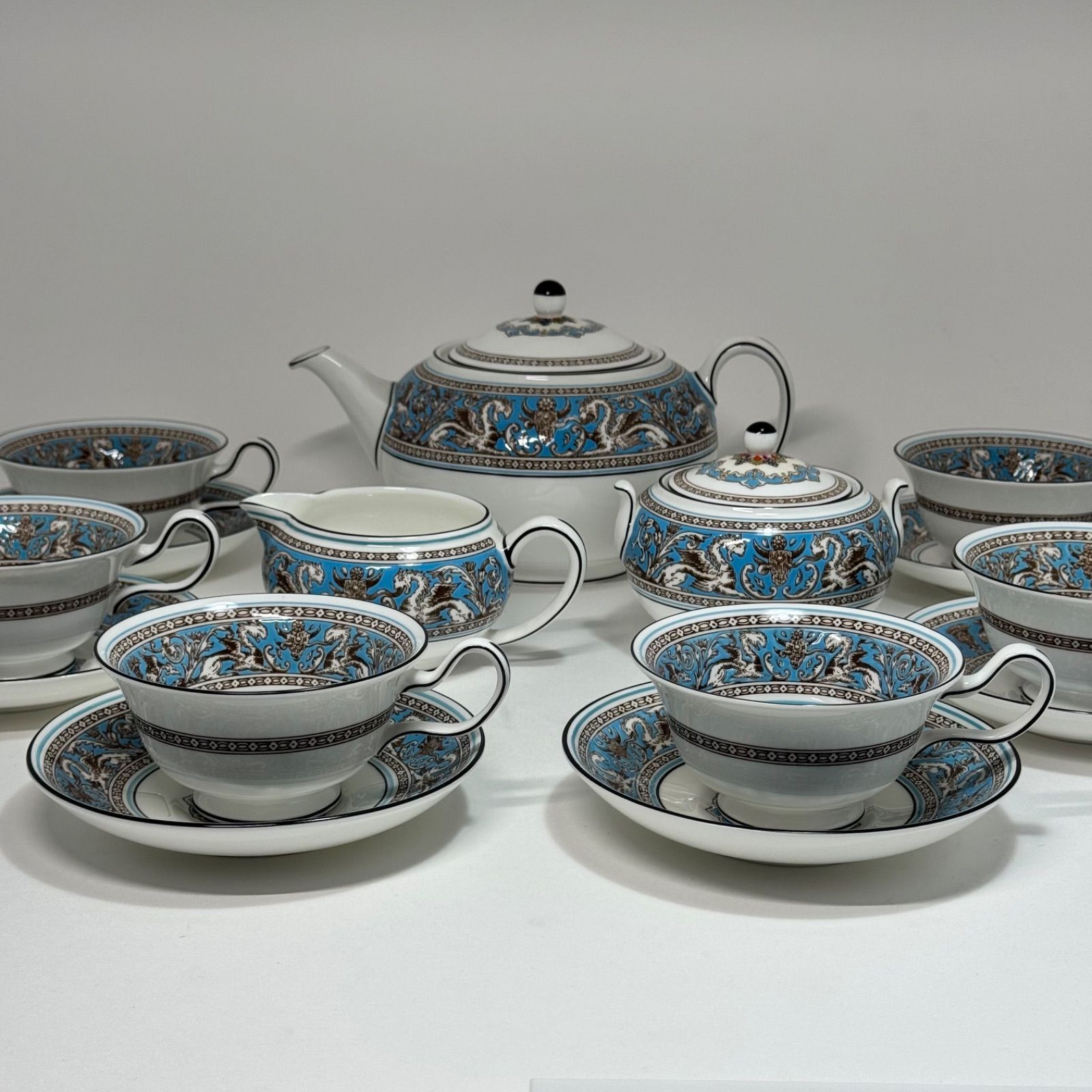 WEDGWOOD ウェッジウッド「フロレンティーン ターコイズ」ティーセット