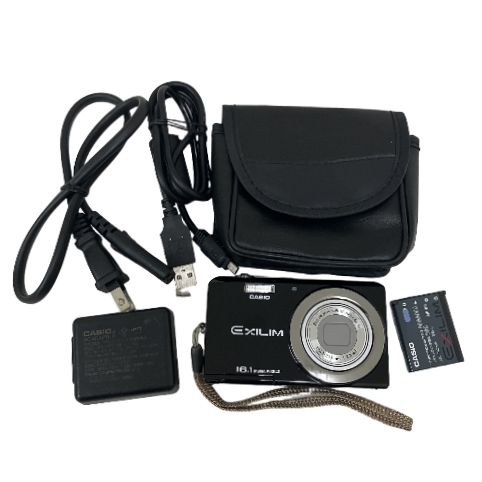 CASIO EX-Z28 EXILIM エクシリム コンパクト デジタル カメラ ブラック カシオ コンデジ デジカメ 中古 O11219693