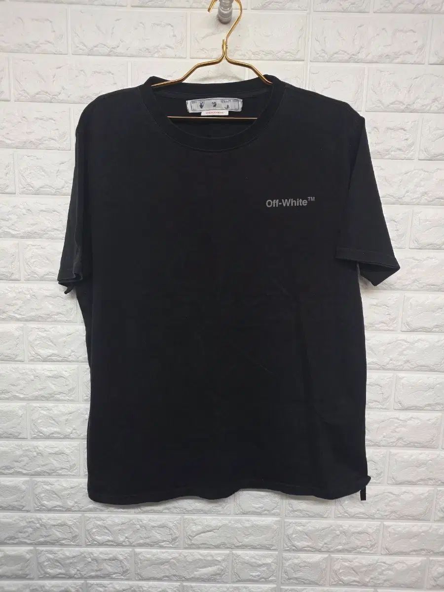 オフホワイト ブラック 半袖Tシャツ XL
