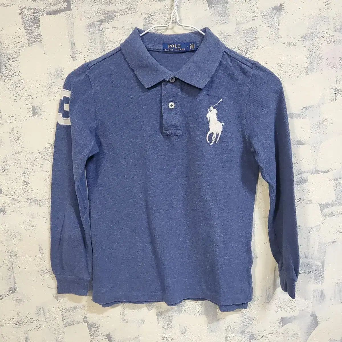 ポロラルフローレン キッズ ビックポニー ブルー カラーTシャツ 7
