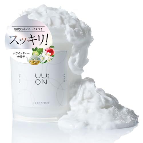 【新品】ユユオン UU:ON 日本製 ヘッドスクラブ 1個 ホワイトティーの香り 保湿《頭皮のニオイ ベタつき 汚れ》 濃密泡 頭皮 毛穴 スッキリ 頭皮クレンジング 頭皮マッサージ スカルプケア ヒアルロン酸 CICA ナイアシンアミド パ e112e62e