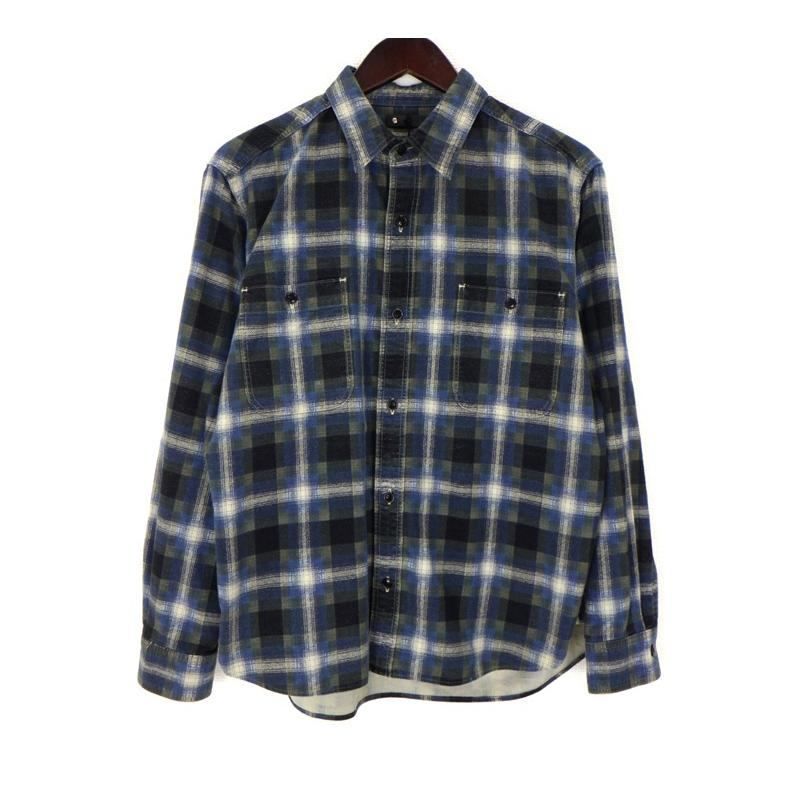 マインデニム MINEDENIM 【 Plaid Print Flannel Work SH 2603 5001 37 022 】 プレイド プリント フランネル ワーク チェック ロングスリーブ 長袖 シャツ 49814