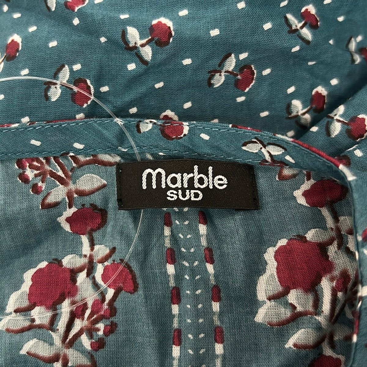 ブラウス シャツ マーブルパターン柄ブラウス レディース marble SUD 