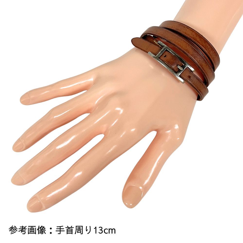 レディース 【箱付】HERMES エルメス アピ3 ブレスレット ロング ブラウン