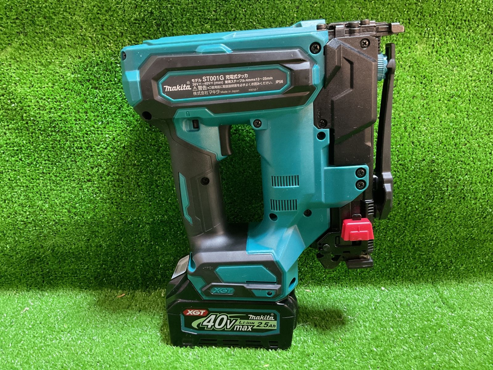 マキタ ST001G 4㎜ 充電式充電式タッカ バッテリ(BL4025)×1 充電回数4 