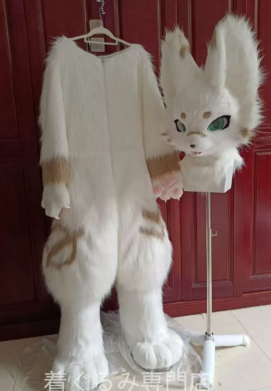 犬　猫　着ぐるみ ヘッド全頭　ヘッド ケモノ ファースーツ ぬいぐるみ コスプレ コスチューム Kurumi 一点物 B871