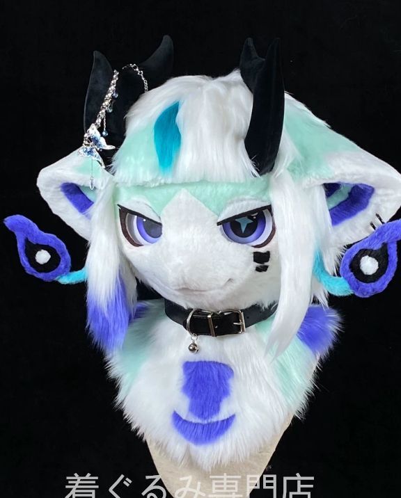 犬　猫　着ぐるみ ヘッド全頭　ヘッド ケモノ ファースーツ ぬいぐるみ コスプレ コスチューム Kurumi 一点物 B873