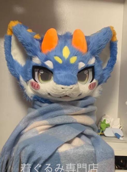 犬　猫　着ぐるみ ヘッド全頭　ヘッド ケモノ ファースーツ ぬいぐるみ コスプレ コスチューム Kurumi 一点物 B875