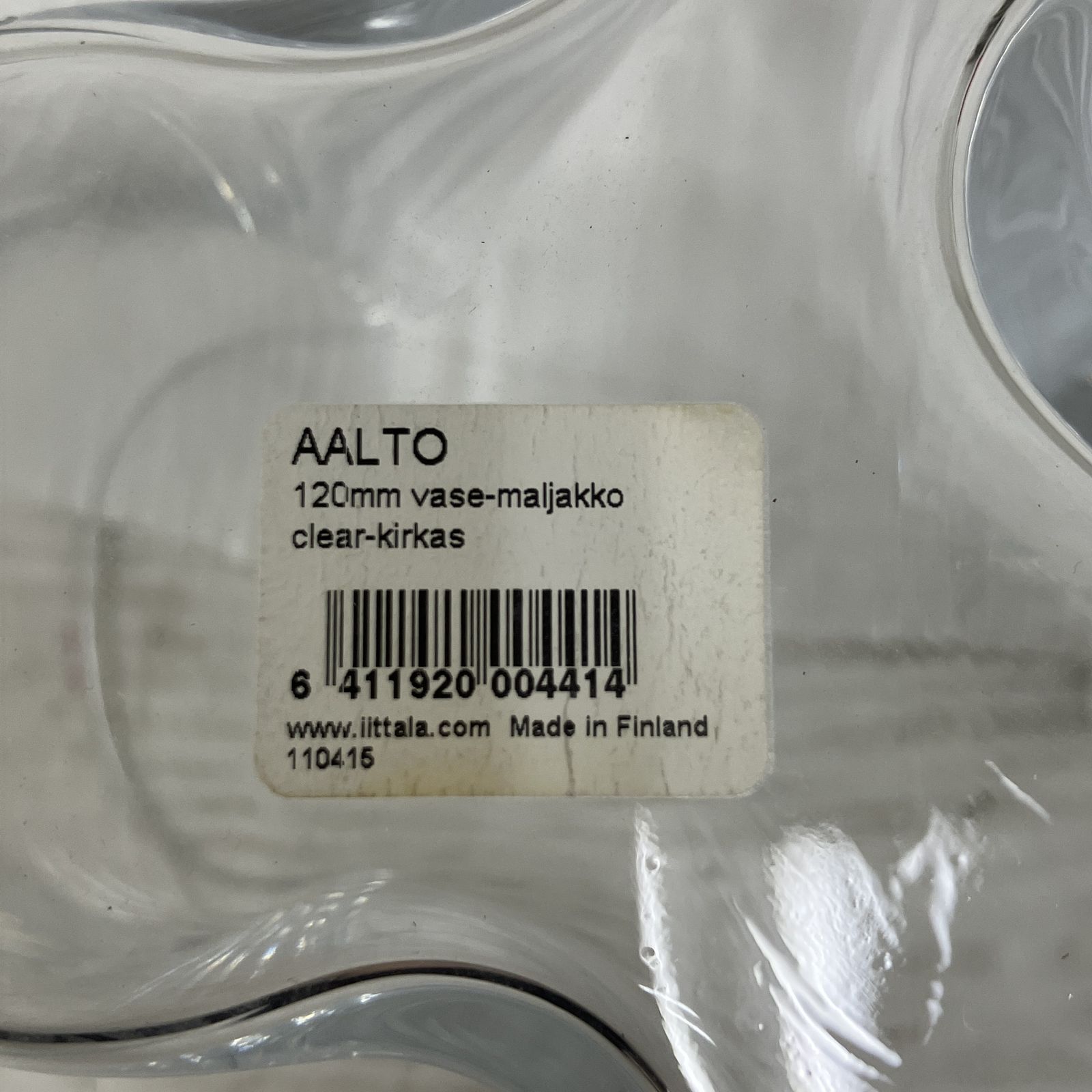 iitala イッタラ アルヴァ アアルト コレクション ベース クリア 120mm