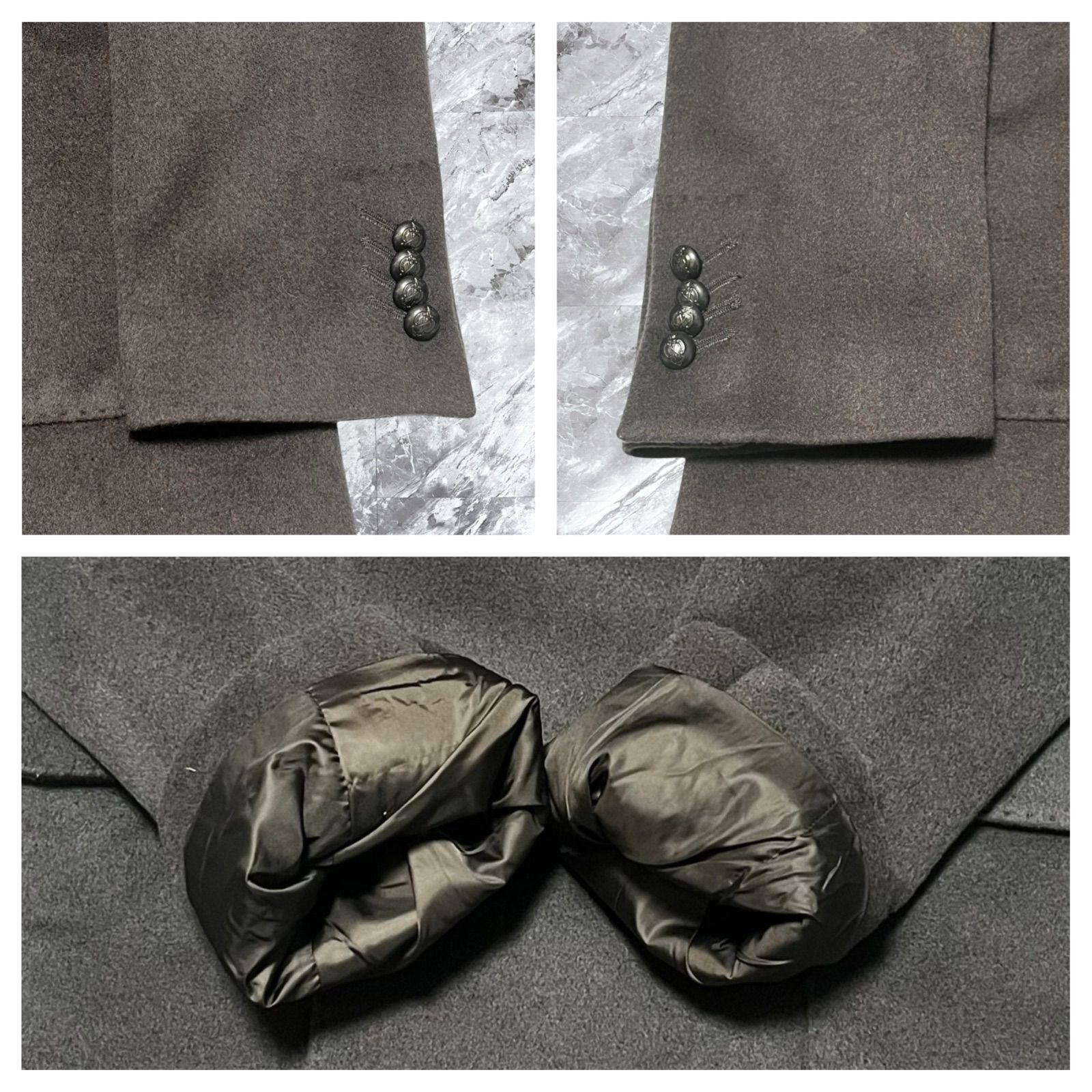 大きいサイズ Corneliani コルネリアーニ チェスターコート ダブル