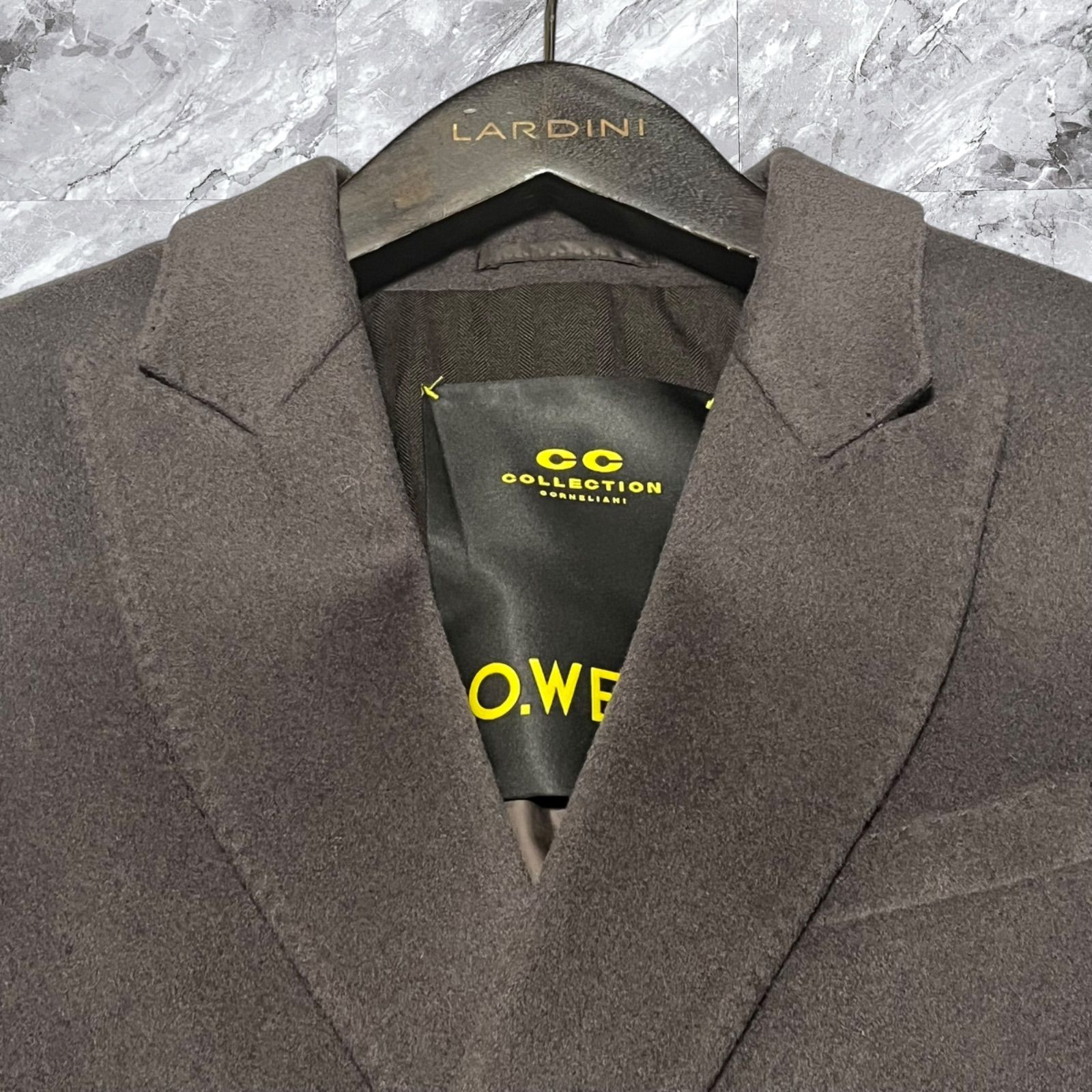 大きいサイズ Corneliani コルネリアーニ チェスターコート ダブル