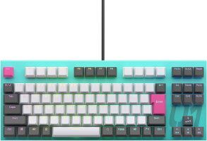 【新品】東プレ REALFORCE GX1 初音ミクコラボカラーデザインモデル テンキーレス 91キー 日本語配列 45g荷重 ゲーミングキーボード X1UCM1 KB0771