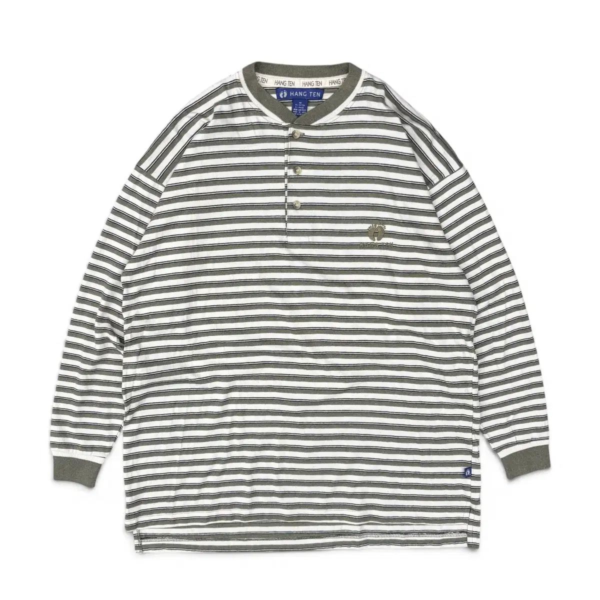 90's Hang Ten ストライプ ロングスリーブ M
