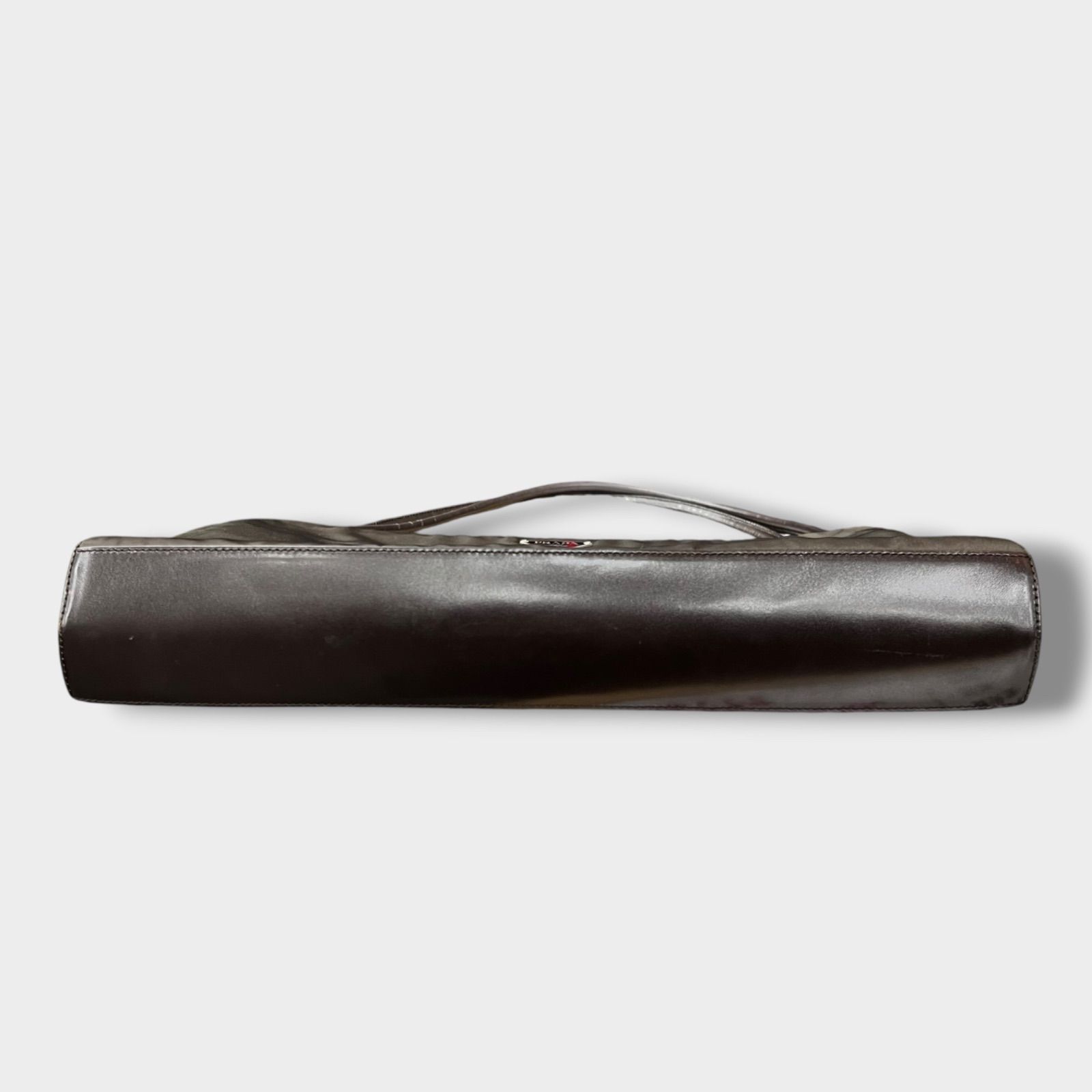 安い販売 kink_プラダ PRADA 三角ロゴ ブラック ナイロン レザー