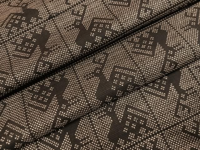 平和屋着物●本場大島紬　一元7マルキ　有栖川文様　正絹　逸品　AABI4824ph