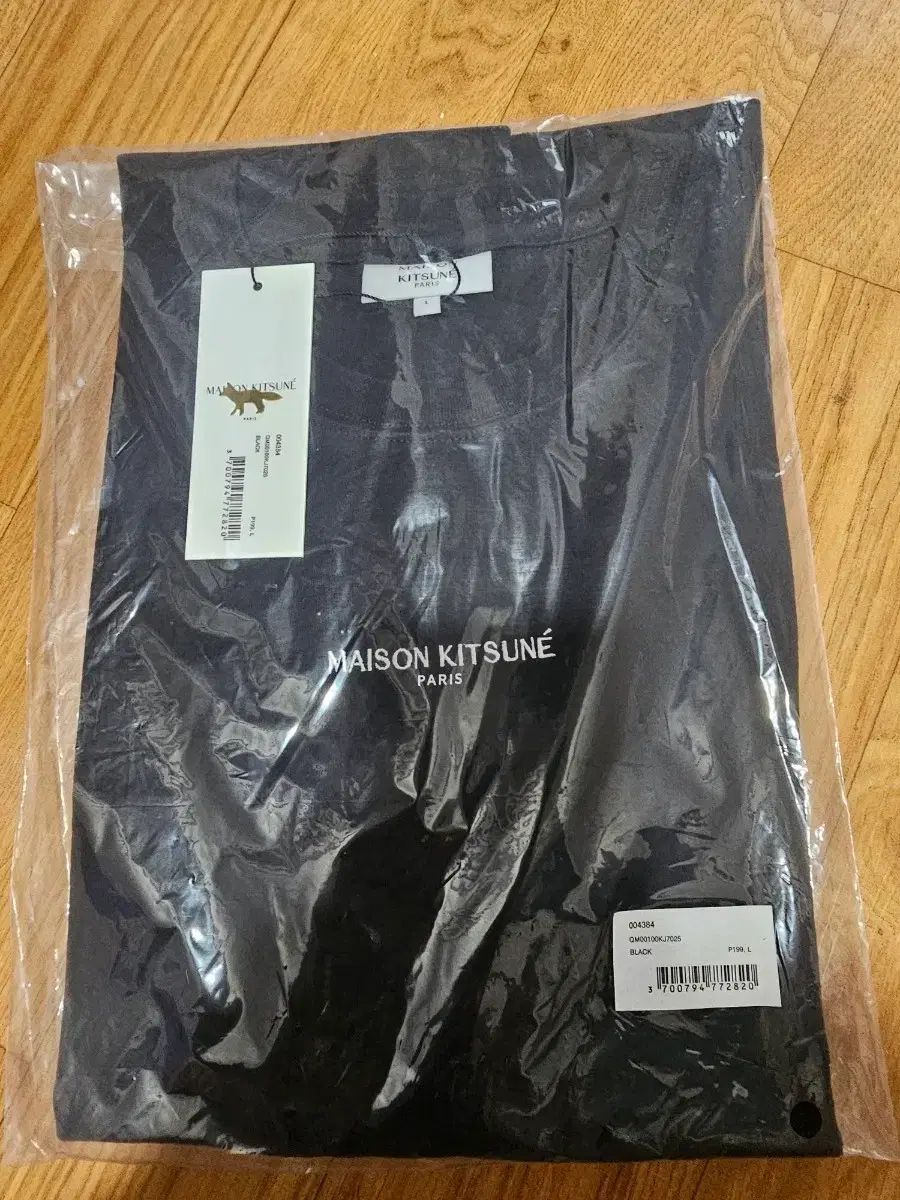 メゾンキツネ ブラック Tシャツ L 新品