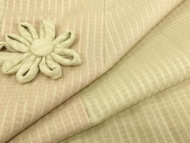 平和屋着物▽道中着　スリーシーズン　春夏秋　塵除け　紗　斜線文　ロング丈　正絹　逸品　未使用　DABE4501az