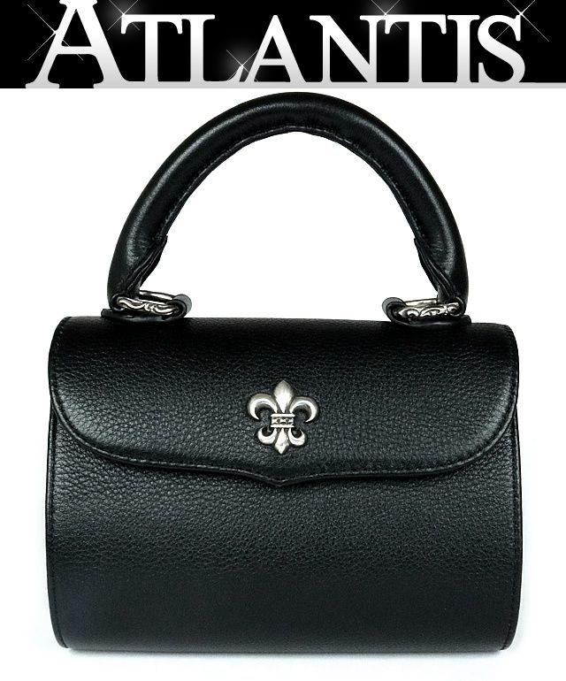 CHROME HEARTS 銀座店 クロムハーツ 美品 ADAMS ドッグアダムス BSフレア ハンドバッグ レザー SV925 黒 103374