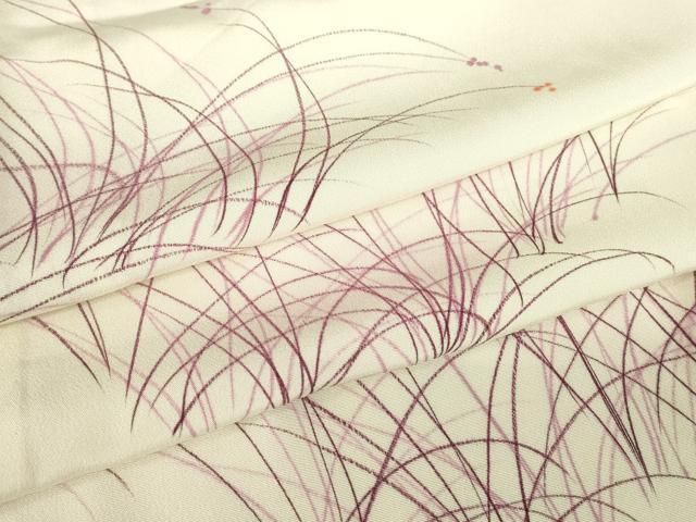 平和屋着物▽上質な小紋　単衣　露芝文　正絹　逸品　未使用　DABE4507az 14,976円