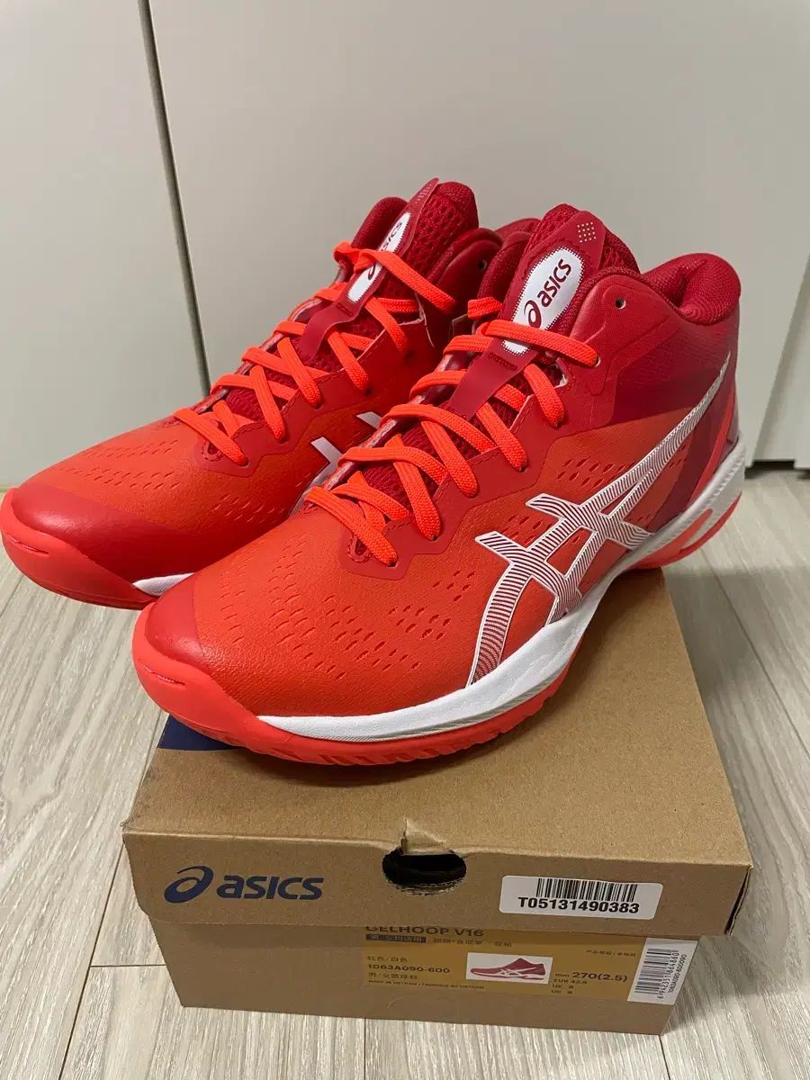 asics アシックス ゲル WHOフープ V16 バスケシューズ レッド 270