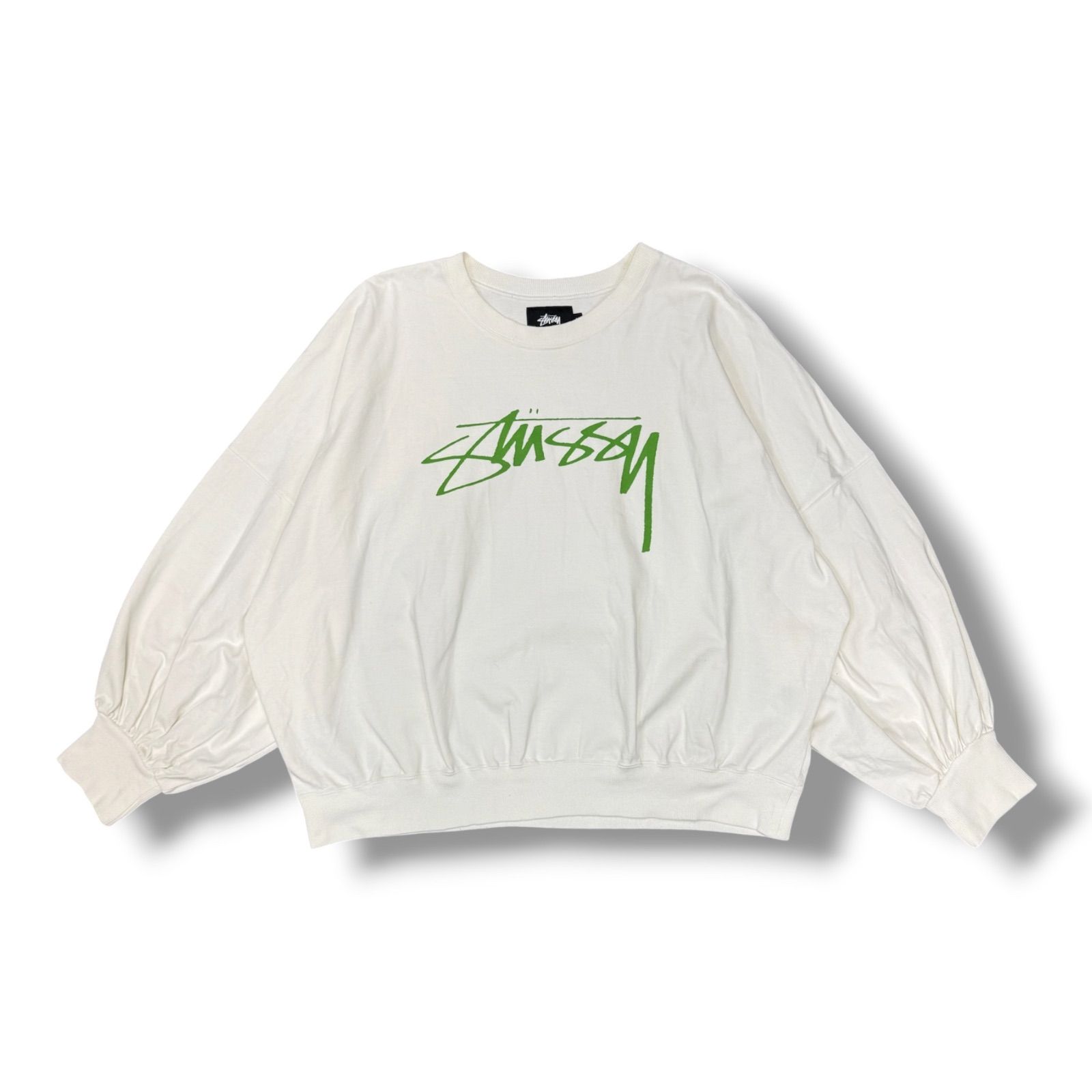 Stussy オーバーサイズロゴプリントスウェット トレーナー ドルマン