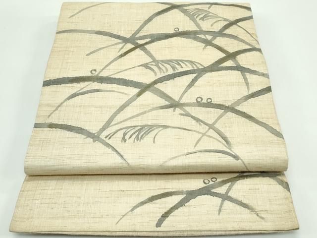 平和屋着物＊夏物　太鼓柄　京袋帯　露芝文　麻　逸品　CABF4697rv