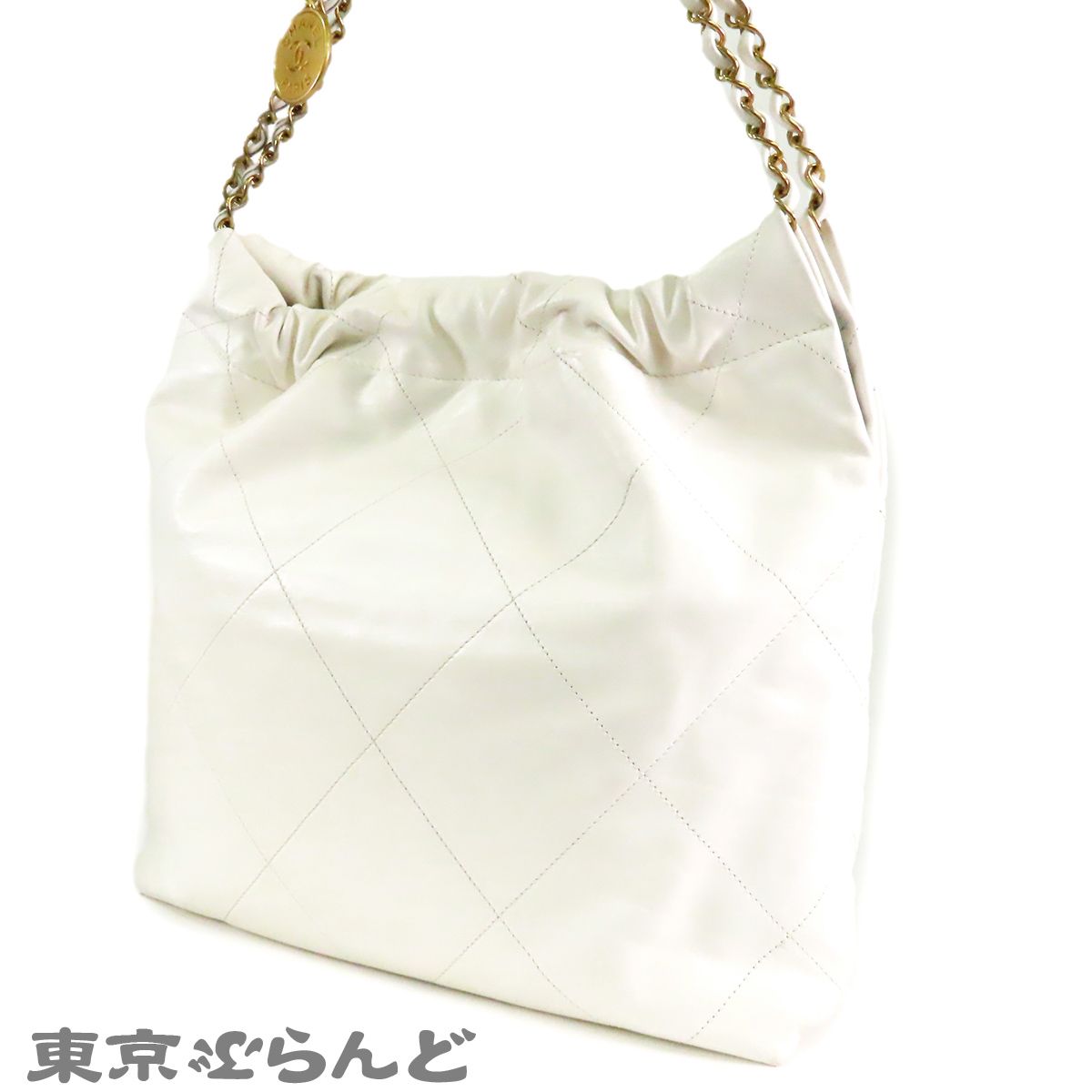 シャネル CHANEL シャネル22 スモール ハンドバッグ AS3260 ホワイト 